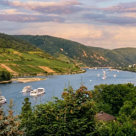 Apartamento Maerchenhain Am Mittelrhein - Top-lage Mit Rheinblick, Terrasse & Garten, 2 Schlafzimmer Und 2 Baeder *