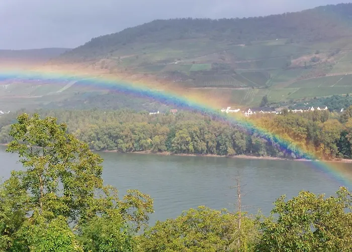 Apartment Märchenhain Am Mittelrhein - Rheinblick, Terrasse&garten, 2 Schlafzimmer Und 2 Bäder *