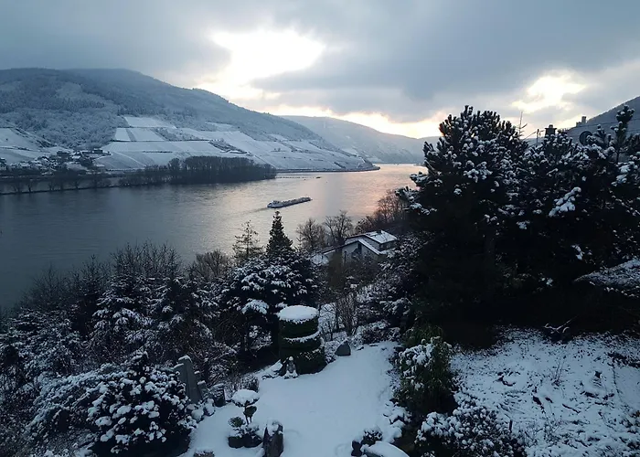 Apartmán Maerchenhain Am Mittelrhein - Rheinblick, Terrasse & Garten, 2 Schlafzimmer Und 2 Baeder