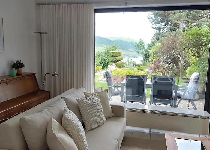 Apartmán Maerchenhain Am Mittelrhein - Rheinblick, Terrasse & Garten, 2 Schlafzimmer Und 2 Baeder *