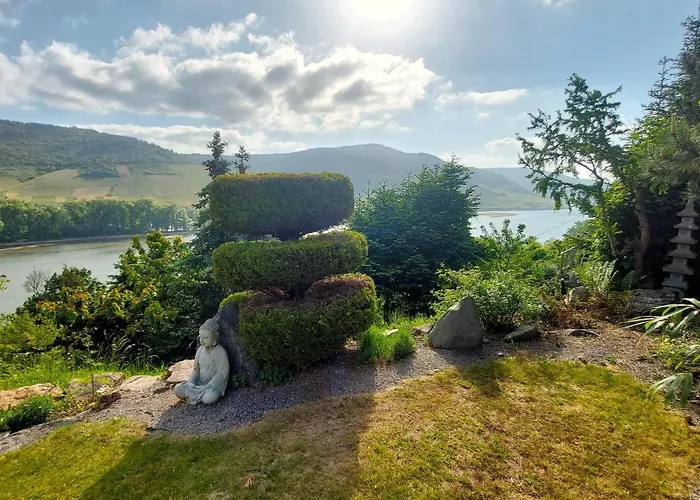 Märchenhain Am Mittelrhein - Rheinblick, Terrasse&garten, 2 Schlafzimmer Und 2 Bäder Niederheimbach